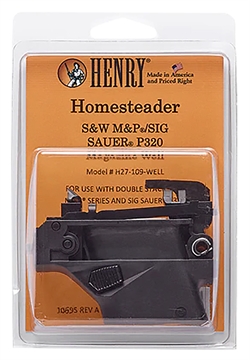 Picture of Henry Repeating Arms Homesteader Magazine Well, For Henry Homesteader, Fits Sig 320 and Smith and Wesson M&P Magazines, Matte, Black H27-119-WELL H27109WELL