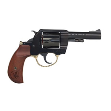 Picture of Henry Repeating Arms Big Boy Revolver, DA/SA, 357 Magnum/38 Special, 4" Round Barrel, Polished Blue Steel, American Walnut Birdshead Grips, Fixed Notch Rear Sight, Screw On Post Front Sight, Transfer Bar Safety, 6 Rounds, Includes High/Medium/Low Interchangeable Front Sights H017BDM