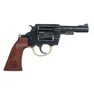 Picture of Henry Repeating Arms Big Boy Revolver, DA/SA, 357 Magnum/38 Special, 4" Round Barrel, Polished Blue Steel, American Walnut Gunfighter Grips, Fixed Notch Rear Sight, Screw On Post Front Sight, Transfer Bar Safety, 6 Rounds, Includes High/Medium/Low Interchangeable Front Sights H017GDM