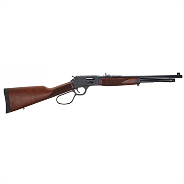 Picture of Henry Repeating Arms Big Boy Steel Carbine, Lever Action Rifle, 357 Magnum/38 Special, 16.5" Barrel, Blued Finish, Walnut Stock, 7 Rounds, Side Gate H012GMR