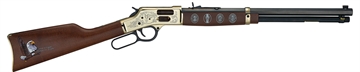 Picture of Henry Repeating Arms Big Boy, Eagle Scout Centennial Edition, Lever Action Rifle, 44 Magnum, 20" Octagon Barrel, Brass Receiver, Engraved Receiver/Stock/Forearm, Side Load Gate, Fully Adjustable Semi Buckhorn Sights, American Walnut Stock, 10 Rounds H006GES