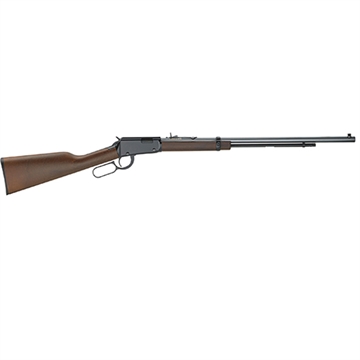 Picture of Henry Repeating Arms Frontier, Lever Action Rifle, 22 S/L/LR, 24" Blued Steel Barrel, E-Coat Alloy Receiver, American Walnut Stock, 16Rd, Fully Adjustable Semi-Buckhorn Rear with Brass Beaded Front Sight H001TLB