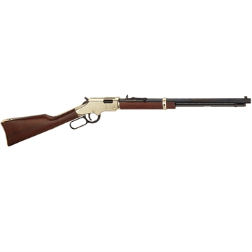 Picture of Henry Golden Boy 22 LR Caliber with 16 LR/21 Short Capacity, 20" Octagon Barrel, Brasslite Metal Finish & American Walnut Stock Right Hand H004