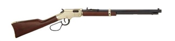 Picture of HENRY GOLDEN BOY LEVER ACTION RIFLE RIL 17HMR 20 IN OCT BBL LG LOOP BLUE/ WALNUT 11 RD H004VL