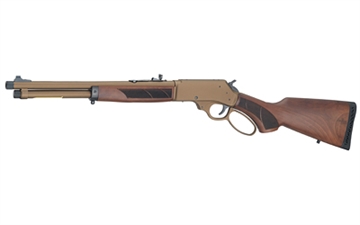 Picture of Henry H10 Explorer Carbine Rifle .45-70 Govt 4rd Capacity 16.5" 5/8x24 Threaded Barrel Walnut Stock Burnt Bronze Receiver H010XCW-4570 H010XCW4570