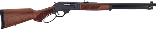 Picture of HENRY H10 PROVIDER SIDE GATE LEVER ACTION RIFLE RIL 45-70 GOVT 20 IN BBL BLUE/WALNUT PG 6 RD H010PG-4570 H010PG4570