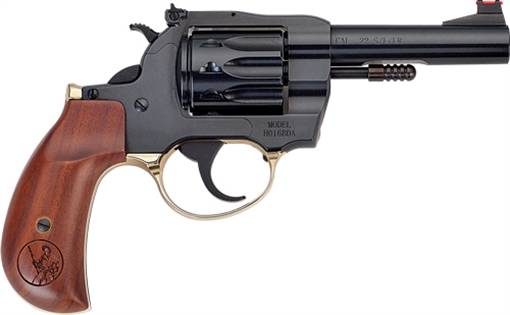 Picture of HENRY REPEATING ARMS H16 GOLDEN BOY DEADEYE REVOLVER 22LR 4IN BARREL 10RD BLUED STEEL BIRDSHEAD GRIP H016BDA H016BDA