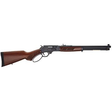 Picture of Henry Repeating Arms Lever Action, Side Gate, 45-70, 18.43" Round Barrel, Blued Finish, Pistol Grip, American Walnut Stock, Fully Adjustable Semi-Buckhorn Rear and Brass Beaded Front Sight, 4Rd H010G