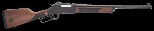 Picture of HENRY REPEATING ARMS H14 LONG RANGER TRACKER 308 18.5IN BARREL 4RD BLUED BIG WOODS BUCKS LOGO ENG FO SIGHT H014SBWB-308 H014SBWB-308