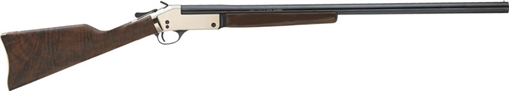 Picture of Henry Single Shot 410 Gauge with 26" Blued Barrel, 3" Chamber, 1rd Capacity, Polished Brass Metal Finish & American Walnut Stock Right Hand (Full Size) H015B410
