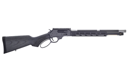 Picture of Henry Repeating Arms SPD HUSH, Lever Action, 44 Magnum/44 Special, 16.5" Round Threaded Barrel, 5/8x24 Thread Pattern, Matte Finish, Blued Receiver, Lightweight American Hardwood Laminate Stock, Picatinny Rail, 7 Rounds, Drilled and Tapped for a BB-RSM H012H