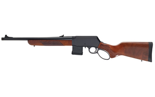 Picture of Henry H023300 Supreme 300 Blackout 10+1 16.50" Blued Threaded Barrel, Black Hardcoat Anodize Drilled & Tapped Aluminum Receiver, Fixed American Walnut Stock, Ambidextrous H023300 H023-300