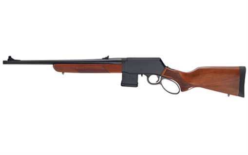 Picture of Henry H023223 Supreme 223 Rem/5.56 NATO 10+1 18" Blued Threaded Barrel, Black Hardcoat Anodize Drilled & Tapped Aluminum Receiver, Fixed American Walnut Stock, Ambidextrous H023223 H023-223