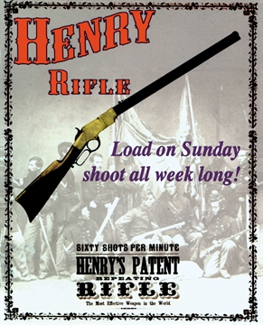 Picture of HENRY REPEATING ARMS WALL TIN 12.5IN X 16IN HSG191