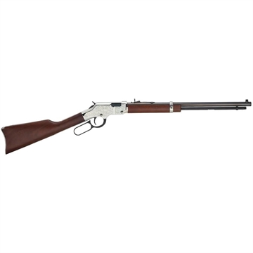 Picture of Henry Silver Eagle Full Size 22 WMR 12+1 20.50" Blued Octagon Barrel, Nickel-Plated Steel Receiver, American Walnut Stock Right Hand H004SEM