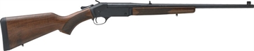 Picture of Henry Single Shot 450 Bushmaster Caliber with 1rd Capacity, 22" Barrel, Overall Blued Metal Finish & American Walnut Stock, Right Hand (Full Size) H015450