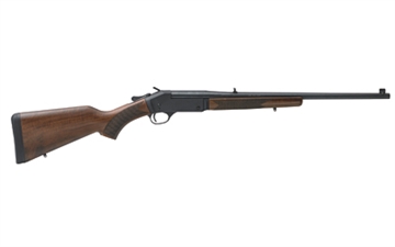 Picture of Henry Single Shot 45-70 Gov Caliber with 1rd Capacity, 22" Barrel, Overall Blued Metal Finish & American Walnut Stock, Right Hand (Full Size) H0154570