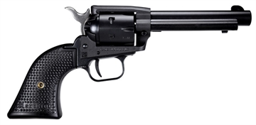 Picture of Heritage Mfg Rough Rider 22 LR 6 Shot, 4.75" Black Satin Steel Barrel, Frame & Cylinder, Black Polymer Grip, Manual Thumb Safety, Exposed Hammer SRR22BS4PG