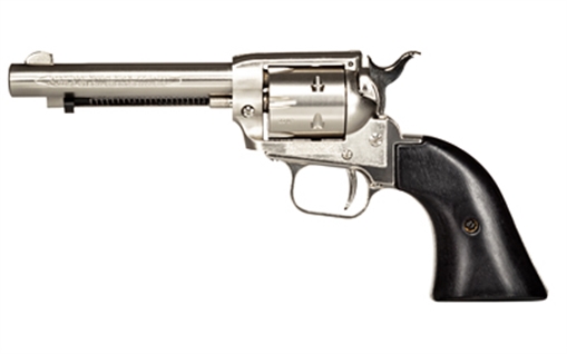 Picture of Heritage Mfg Rough Rider 22 LR 6 Shot, 4.75" Black Nitride Steel Barrel, Black Nitride Zinc Alloy Frame, Black Cylinder, Black Laminate Grip, Manual Safety, Exposed Hammer RR22NI4BW