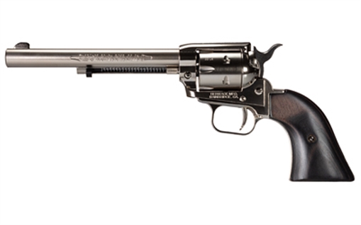 Picture of Heritage Mfg Rough Rider 22 LR 6rd 6.50" Nickel Steel Barrel, Nickel Aluminum Frame, Matte Nickel Cylinder, Black Polystar Grip, Hammer/Thumb Safety, Exposed Hammer RR22NI6