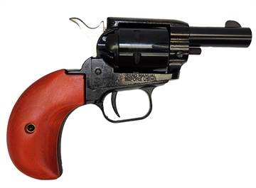 Picture of Heritage Mfg Barkeep 22 LR 6 Shot, 2.68" Black Oxide Steel Barrel, Black Oxide Zinc Alloy Frame, Black Oxide Cylinder, Cocobolo Bird Head Grip, Manual Safety, Exposed Hammer BK22B2BH