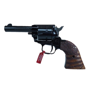 Picture of Heritage Mfg Barkeep 22 LR 6 Shot, 2.68" Black Oxide Steel Barrel, Black Oxide Zinc Alloy Frame, Black Oxide Cylinder, Wood w/1776 Flag Engraved Grip, Manual Safety, Exposed Hammer BK22B2WBRN35