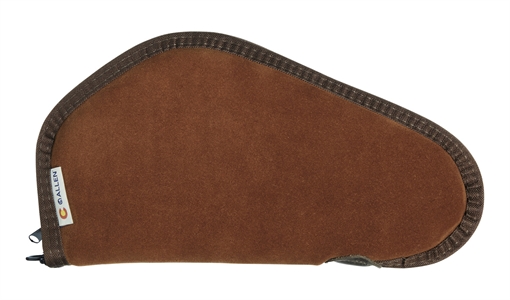 Picture of Heritage Cases Handgun Case Brown Suede w/Black Trim, Faux Sherpa Lining & Foam Padding, Lockable Zippers 11" L 8611