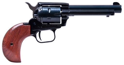 Picture of Heritage Mfg Rough Rider 22 LR/22 WMR 6 Shot, 4.75" Steel Black Barrel, Cylinder & Black Zinc Alloy Frame, Cocobolo Bird Head Grip, Hammer/Thumb Safety, Exposed Hammer RR22MB4BH