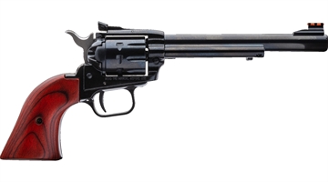 Picture of Heritage Mfg Rough Rider 22 LR 22 WMR 9 Shot, 6.50" Black Steel Barrel, Black Zinc Alloy Frame, Black Cylinder, Cocobolo Grip, Hammer/Thumb Safety, Exposed Hammer RR22999MB6AS