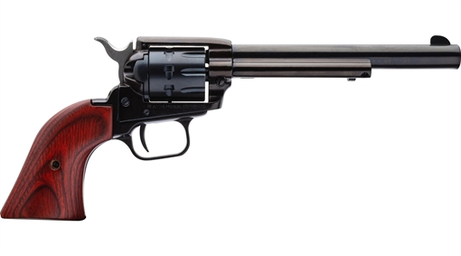 Picture of Heritage Mfg Rough Rider 22 LR 22 WMR 9 Shot, 6.50" Black Steel Barrel, Black Zinc Alloy Frame, Black Cylinder, Cocobolo Grip, Hammer/Thumb Safety, Exposed Hammer RR22999MB6