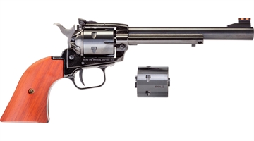 Picture of Heritage Rough Rider, Single Action, Revolver, 22LR/22 WMR, 6.5" Barrel, Alloy, Blued Finish, Cocobolo Grips, Adjustable Sights, 6 Rounds RR22MB6AS