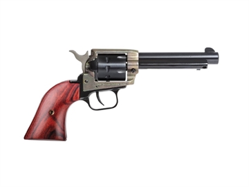 Picture of Heritage Rough Rider, Single Action, Revolver, 22LR, 4.75" Barrel, Alloy, Case Hardened Finish, Black, Cocobolo Grips, Fixed Sights, 9 Rounds RR22999CH4