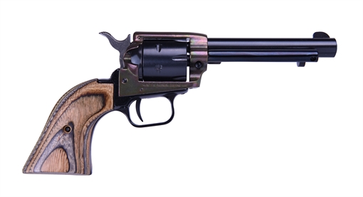 Picture of Heritage Mfg Rough Rider 22 LR 6 Shot, 4.75" Black Oxide Steel Barrel, Simulated Case Hardened Zinc Alloy Frame, Black Oxide Cylinder, Camo Laminate Grip, Manual Safety, Exposed Hammer RR22CH4