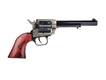 Picture of Heritage Mfg Rough Rider 22 LR 9 Shot, 6.50" Black Steel Barrel, Simulated Case Hardened Zinc Alloy Frame, Black Cylinder, Cocobolo Grip, Hammer/Thumb Safety, Exposed Hammer RR22999CH6