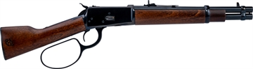 Picture of Heritage R92 Ranch Hand, Lever Action Pistol, 44 Magnum, 12" Barrel, Side Loading Gate, Fully Adjustable Buckhorn Sights, Wood Furniture, Matte Finish, Black, 6 Rounds RH92044121