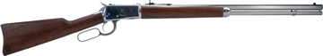 Picture of Heritage Mfg 92 Ranch Hand 44 Mag 12rd 24" Stainless Polished Octagon Barrel, Polished Stainless Steel Receiver, Fixed Hardwood Stock H9204424F9