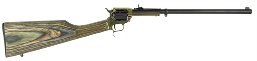 Picture of Heritage Mfg Rough Rider Rancher Full Size 22 LR 6rd 16.12" Black Alloy Steel Barrel, Case Hardened Stainless Steel Receiver, Camo Fixed Wood Stock, Right Hand BR226CH16HS-LS