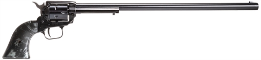 Picture of Heritage Mfg Rough Rider 22 LR 6 Shot, 16" Black Oxide Steel Barrel, Black Oxide Zinc Alloy Frame, Black Oxide Cylinder, Black Pearl Grip, Manual Safety RR22B16BLKPRL
