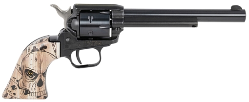 Picture of HERITAGE ROUGH RIDER HGR 22LR 6 1/2" BBL BLACK IML 6/RD DEADMANS HAND RR22B6-DMH RR22B6DMH