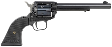 Picture of Heritage Mfg Rough Rider 22 LR/22 WMR 6 Shot, 6.50" Black Steel Barrel, Black Cerakote Zinc Alloy Frame, Black Cerakote Cylinder, Black Polymer Grip, Hammer/Thumb Safety, Exposed Hammer RR22MB6PG