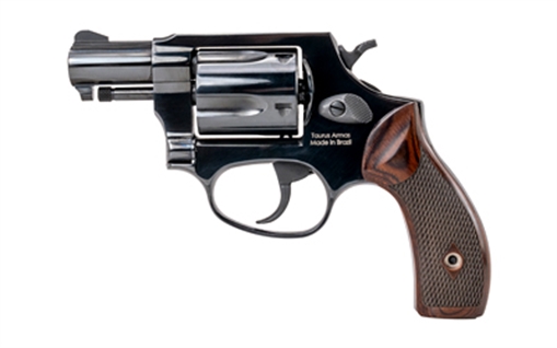 Picture of Heritage Mfg Roscoe Small Frame 38 Special +P 5rd 2" Black Polished Alloy Steel Barrel & Cylinder, Black Polished Carbon Steel Frame, Wood Grip, Transfer Bar Safety HR38B2W
