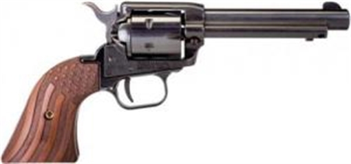 Picture of HERITAGE ROUGH RIDER 22LR 4 3/4" BBL BLUE W/BURNT WOOD AMERICAN FLAG GRIPS EXCLUSIVE RR22B4WBRN7