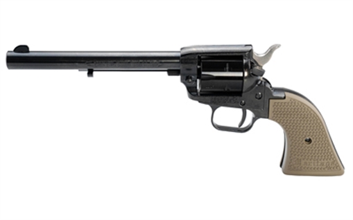 Picture of HERITAGE ROUGH RIDER 22LR REVOLVER 6.5" BLACK/FDE POLY GRIPS 6RD 727962710883