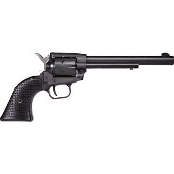 Picture of Heritage Mfg Rough Rider 22 LR 6 Shot, 6.50" Black Satin Steel Barrel, Frame & Cylinder, Black Star Polymer Grip, Manual Thumb Safety, Exposed Hammer SRR22BS6PG