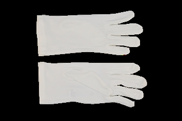 Picture of Hero's Pride Parade Slip-On Gloves - Nylon Stretch w/ Raised Pointing - White 8782W-M1