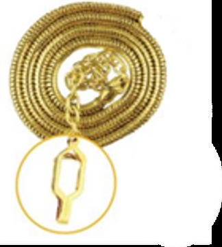 Picture of Hero's Pride Whistle Chain w/ Epaulette Clasp 4014G