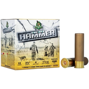 Picture of HEVI-Shot HEVI-Hammer 12Gauge 3.50" 1 1/2oz 4Shot 25 Per Box/10 Case HS28304