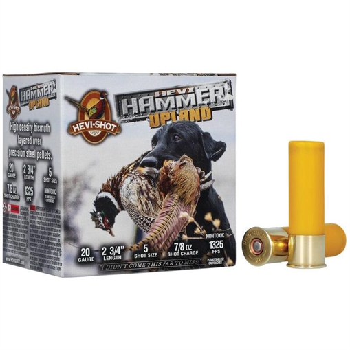 Picture of HEVI-Shot HEVI-Hammer Upland 20Gauge 2.75" 1oz Steel/Bismuth 5Shot 25 Per Box/10 Case HS29205