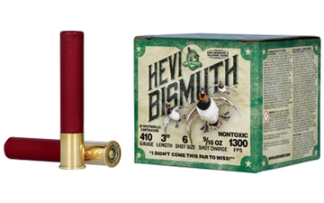 Picture of HEVI-Shot HEVI-SHOT, HEVI-BISMUTH, 410 Gauge 3", #6, 9/16 oz, Bismuth Shot, 25 Round Box HS19006