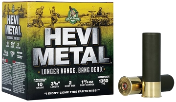 Picture of HEVI-Metal HEVI-Metal Longer Range 10Gauge 3.50" 1 3/4oz 2Shot 25 Per Box/10 Case HS37502